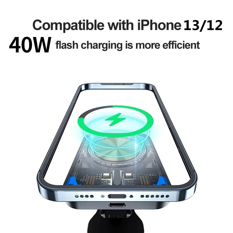 100W Magnetic Wireless Car Charger